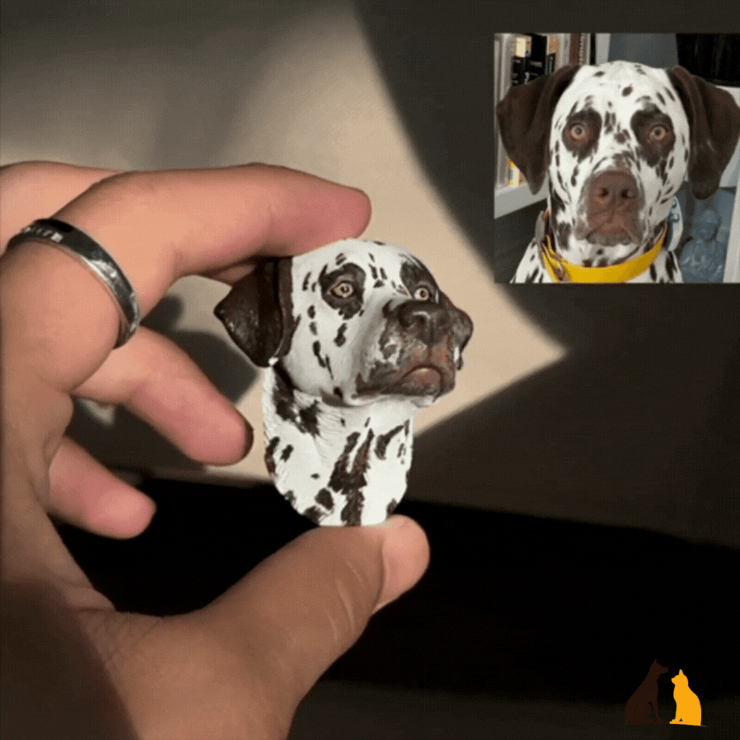 Custom DIY 3D Pet Portrait Magnet