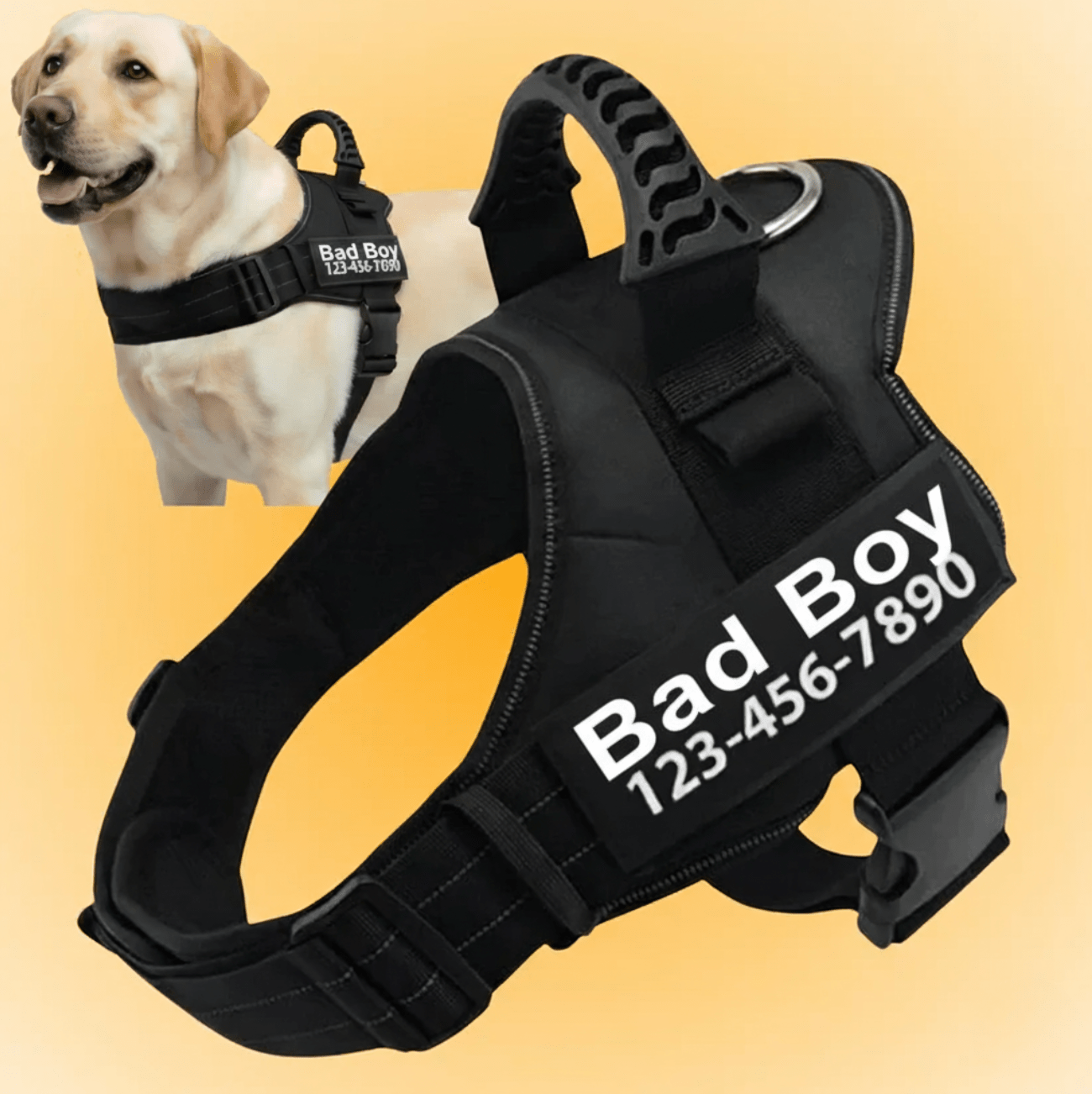 Custom No-Pull Dog Harness – Adjustable, Premium Quality for Small & Large Dogs