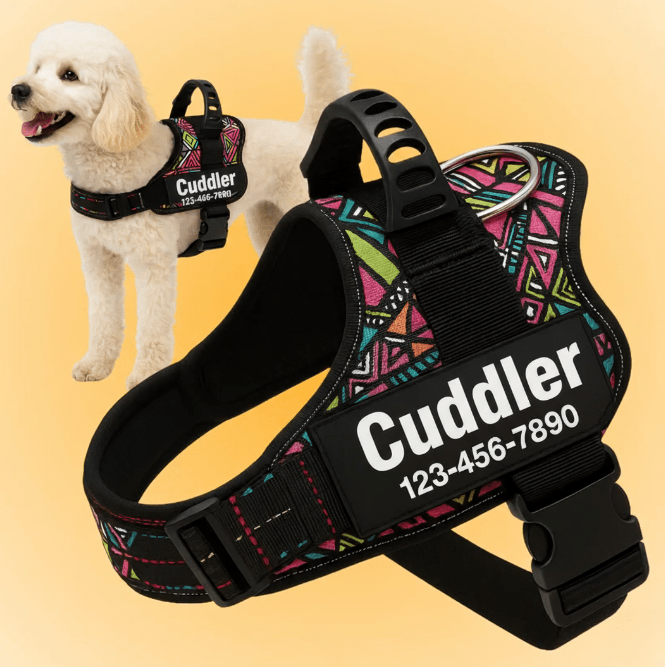 Custom No-Pull Dog Harness – Adjustable, Premium Quality for Small & Large Dogs